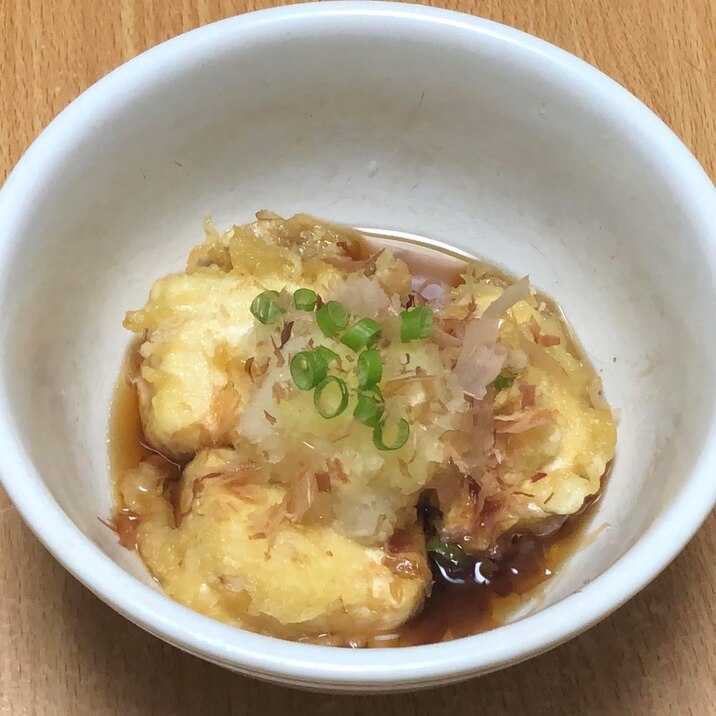 天ぷら衣で揚げ出し豆腐♪